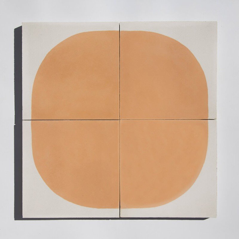 Terracotta cement tile designed by Glazentile