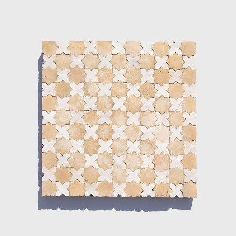 Natural pearl pattern zellige designed by Glazentile